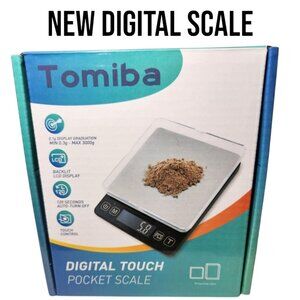 NEW Digital Touch Pocket Scale 0.01oz - Tomiba 3000g Small Portable Electronic P